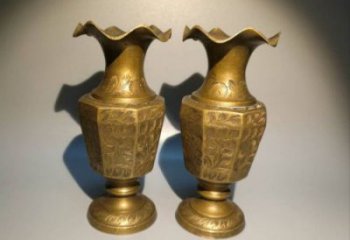 南岸花瓶雕塑定價,鑄銅工藝,銅花瓶雕塑制作廠家